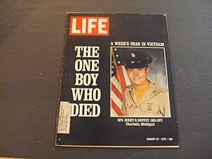 Bild des Verkufers fr Life Jan 21 1972 The One Boy Who Died zum Verkauf von Joseph M Zunno