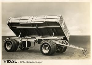 Foto Fahrzeug Firma Vidal Harburg, 12 t Kippanhänger
