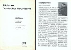 25 Jahre Deutscher Sportbund. [Festschrift].