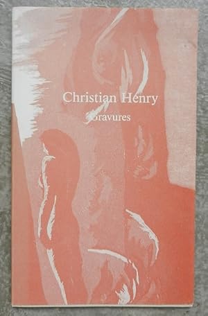 Imagen del vendedor de Christian Henry. Gravures. a la venta por Librairie les mains dans les poches