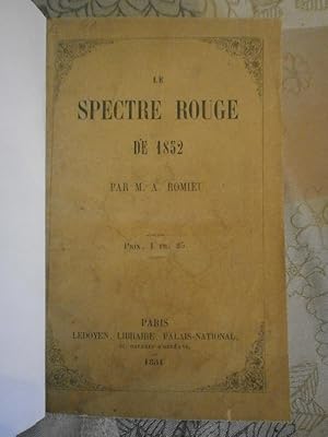 Le spectre rouge en 1852