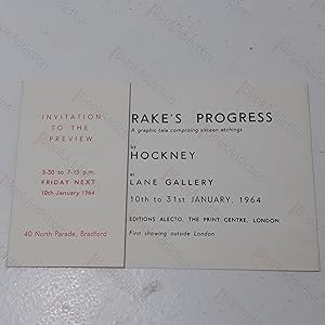 Invitation to the Preview of David Hockney's A Rake's Progress, 10 January 1964