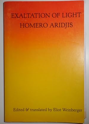 Seller image for Exaltation of Light (Inscribed by Aridjis) for sale by Derringer Books, Member ABAA