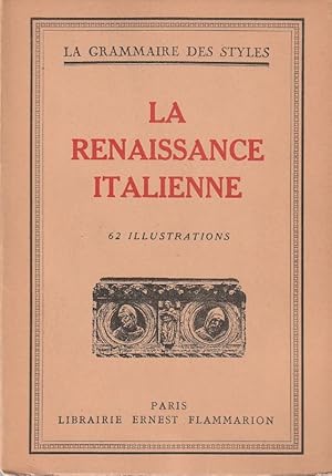 Seller image for La renaissance Italienne 62 illustrations for sale by ARTLINK