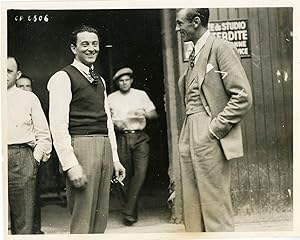 "Charles (Karl) ANTON et Gary COOPER aux Studios de Joinville" Photo originale PARAMOUNT 1931