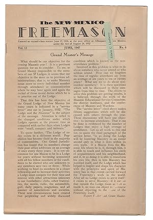 The New Mexico Freemason June, 1947