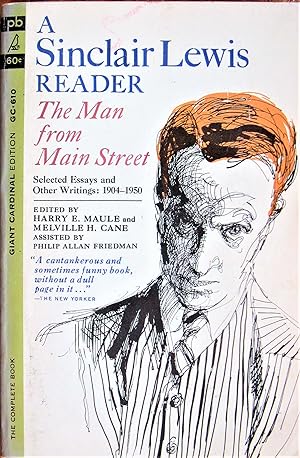 Seller image for The Man From Main Street. A Sinclair Lewis Reader for sale by Ken Jackson
