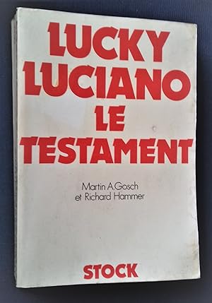 Seller image for Lucky Luciano: Le testament. for sale by Librairie Pique-Puces