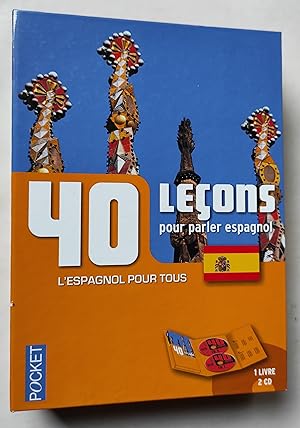 Image du vendeur pour 40 LECONS POUR PARLER ESPAGNOL : Coffret livre + 2 CD audio. mis en vente par Librairie Pique-Puces