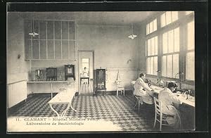 Image du vendeur pour Carte postale Clamart, Hospital Militaire Percy, Laboratoire de Bacteriologie mis en vente par Bartko-Reher