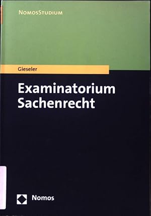 Immagine del venditore per Examinatorium Sachenrecht. Nomos Studium; venduto da books4less (Versandantiquariat Petra Gros GmbH & Co. KG)