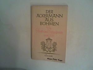 Immagine del venditore per Der Ackermann aus Bhmen : [Ein Streit- u. Trostgesprch vom Tode]. venduto da ANTIQUARIAT FRDEBUCH Inh.Michael Simon