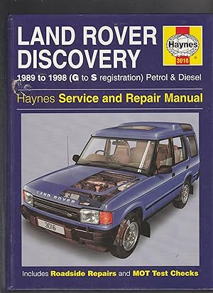 Seller image for LAND ROVER DISCOVERY SERVICE AND REPAIR MANUAL. 1989 to 1998 (G to S registration) Petrol and Diesel for sale by BOOK NOW
