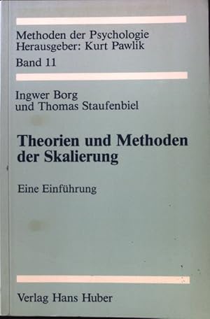 Seller image for Theorien und Methoden der Skalierung : eine Einfhrung. Methoden der Psychologie ; Bd. 11; for sale by books4less (Versandantiquariat Petra Gros GmbH & Co. KG)