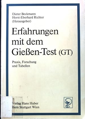 Seller image for Erfahrungen mit dem Giessen-Test (GT) : Praxis, Forschung u. Tab. for sale by books4less (Versandantiquariat Petra Gros GmbH & Co. KG)