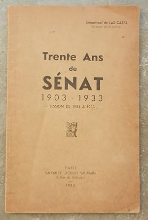 Trente ans de Sénat. 1903-1933, session de 1924 à 1933.