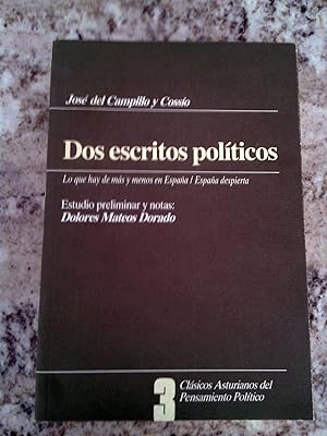 DOS ESCRITOS POLITICOS (Clásicos asturianos del pensamiento político)