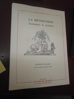 Image du vendeur pour La Rvolution - Institutions & symboles mis en vente par Le livre de sable