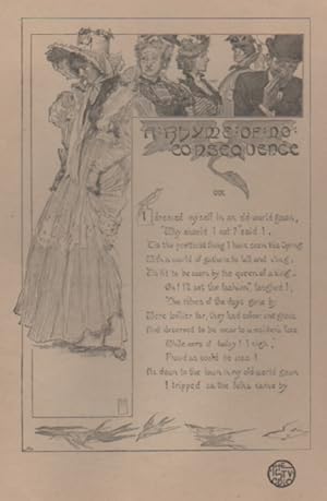 "Ralph PEACOCK : ILLUSTRATION FOR A POEM" Litho originale THE STUDIO 1900