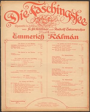Die Faschingsfee. Operette von A.M. Willner und Rudolf Österreicher. Potpourri II.