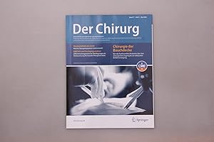 Imagen del vendedor de DER CHIRURG - CHIRURGIE DER BAUCHDECKE. Zeitschrift fr alle Gebiete der operativen Medizin a la venta por INFINIBU KG