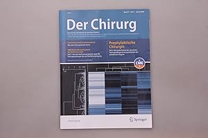 Imagen del vendedor de DER CHIRURG - PROPHYLAKTISCHE CHIRURGIE TEIL 2. Zeitschrift fr alle Gebiete der operativen Medizin a la venta por INFINIBU KG