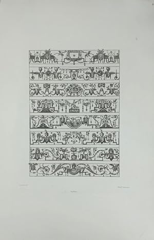 Lot of 24 Plates from Grandes Arabesques Series [Grotesque Ornament] [French Architecture]