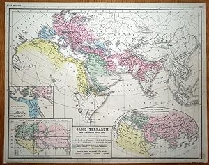 Antique Map ANCIENT WORLD, Orbis Terrarum, Kiepert, Original 1882