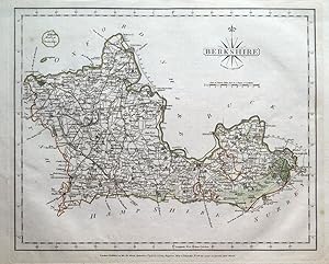 Antique Map BERKSHIRE, John Cary Original Hand Coloured 1787