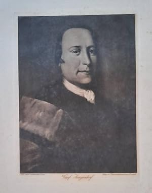 Image du vendeur pour Graf Zinzendorf (Nach einem unbekannten Maler) (Kupferstich) mis en vente par ANTIQUARIAT H. EPPLER