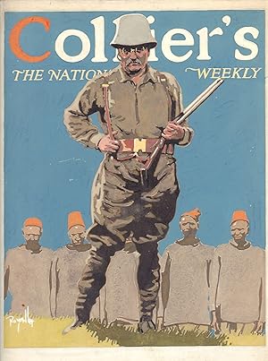 Roy Miller Theodore Roosevelt Gouache proposed for Collier's The National Weekly -Theodore Roosev...