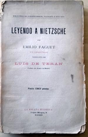 Bild des Verkufers fr LEYENDO A NIETZSCHE zum Verkauf von Itziar Arranz Libros & Dribaslibros