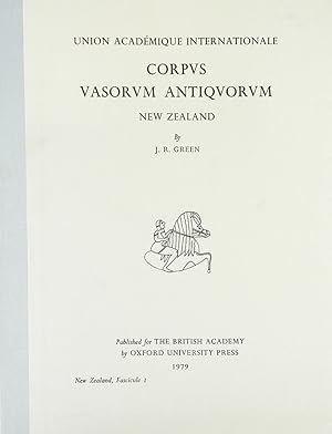 CORPUS VASORUM ANTIQUORUM. NEW ZEALAND FASCICULE 1