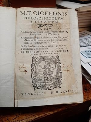 Philosophicorum librorum id est Academicarum quaestionum editionis secundae liber primus Ad Varro...