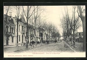 Carte postale Castelnaudary, Cours de la République