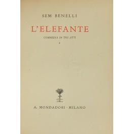 Immagine del venditore per L'elefante. Commedia in tre atti venduto da Libreria Antiquaria Giulio Cesare di Daniele Corradi