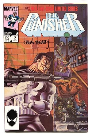 Punisher Limited Series #2 Signed by JOHN BEATTY 2nd Issue Marvel NM-