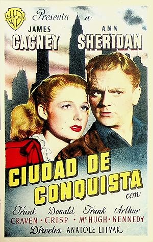 PROGRAMA DE MANO. CIUDAD DE CONQUISTA. James Cagney. CP (Anatole Litvak) Warner Brothers