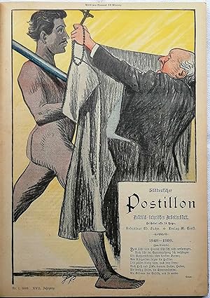 Süddeutscher Postillion XVII. Jahrgang 1898. - Politisch-Satirisches Arbeiterblatt.