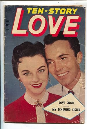 Bild des Verkufers fr Ten-Story Love #200 1955-Ace-photo cover-formerly a pulp mag title-spicy poses-provocative art-G zum Verkauf von DTA Collectibles