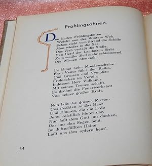 Horaz. Lieder für sie und ihn in freier deutscher Nachdichtung.