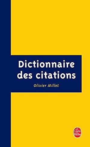 Bild des Verkufers fr Dictionnaire des citations zum Verkauf von dansmongarage