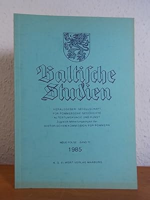 Seller image for Baltische Studien. Neue Folge, Band 71, 1985 (= Band 117 der Gesamtreihe) for sale by Antiquariat Weber