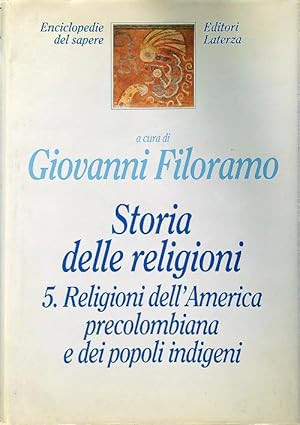 Bild des Verkufers fr Storia delle religioni 5. Religioni dell'America precolombiana zum Verkauf von Librodifaccia