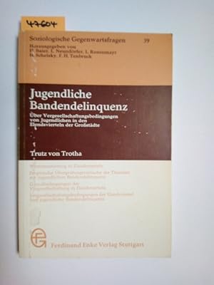 Jugendliche Bandendelinquenz : über Vergesellschaftungsbedingungen von Jugendlichen in d. Elendsv...