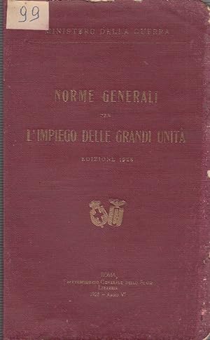 Seller image for Norme generali per l'impiego delle grandi unit for sale by Arca dei libri di Lorenzo Casi