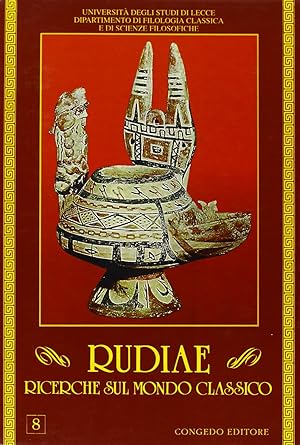 Imagen del vendedor de Rudiae. Ricerche sul mondo classico. 8 a la venta por Arca dei libri di Lorenzo Casi