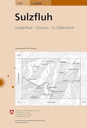 Bild des Verkufers fr Swisstopo 1 : 25 000 Sulzfluh zum Verkauf von moluna