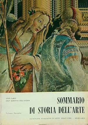 Bild des Verkufers fr Sommario di storia dell'arte. Volume secondo zum Verkauf von Librodifaccia