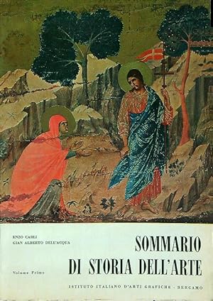 Bild des Verkufers fr Sommario di storia dell'arte. Volume primo zum Verkauf von Librodifaccia